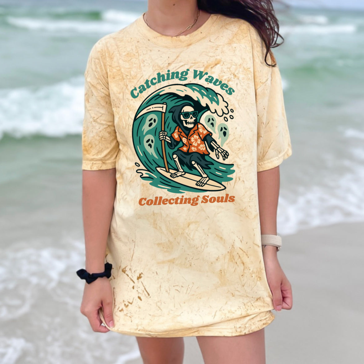 Catching Waves Collecting Souls Tee