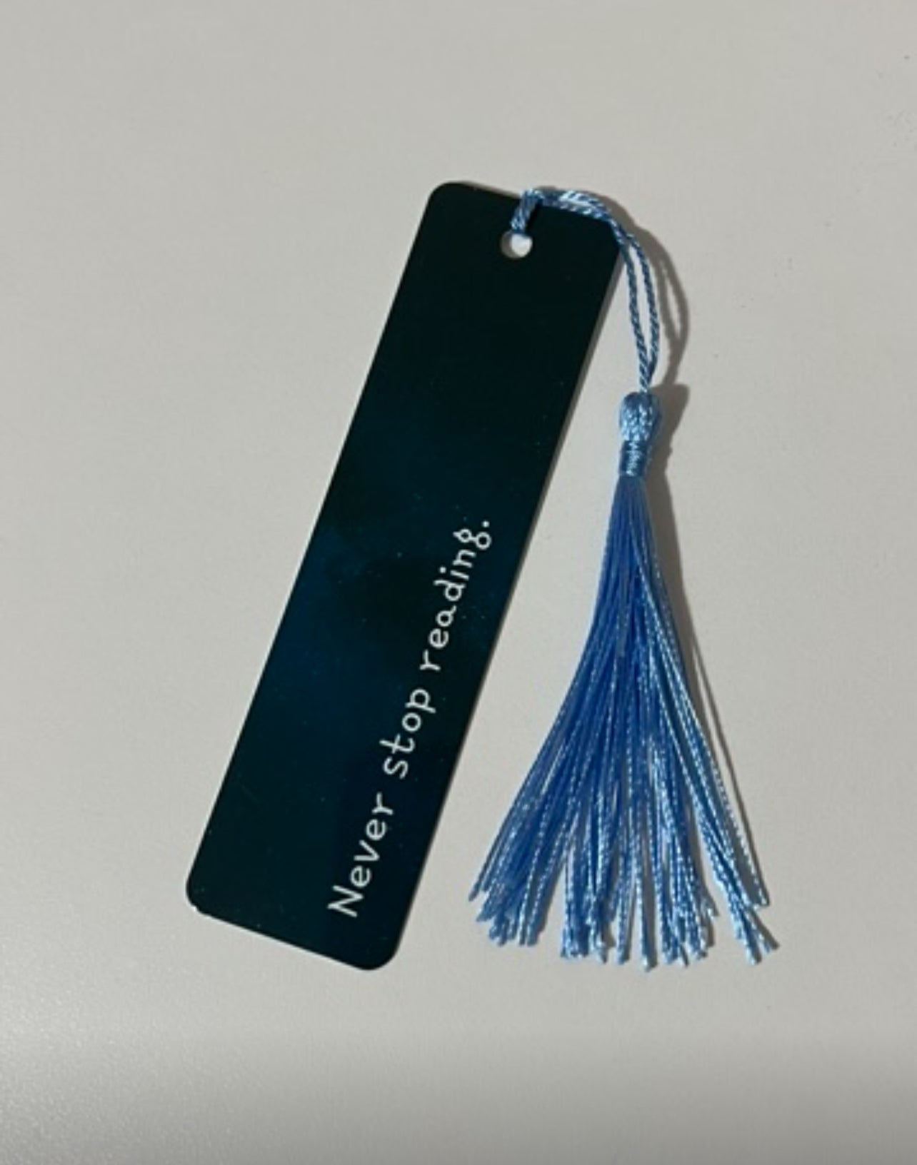 Never Stop Reading Bookmark