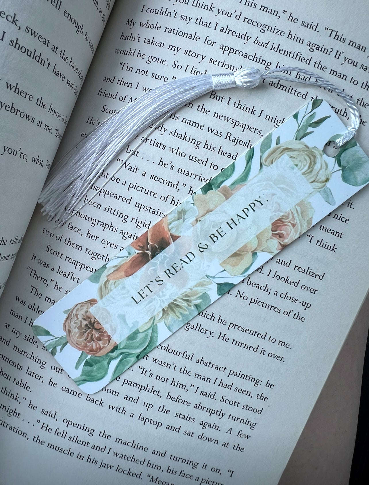Let’s Read & Be Happy Bookmark