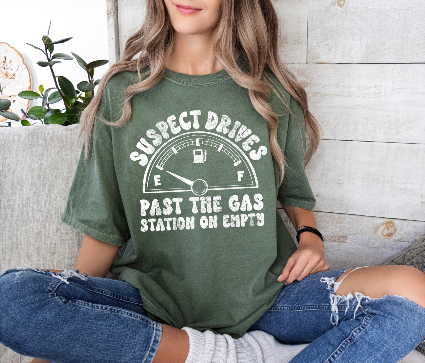 Suspect Drives Past The Gas Station On Empty