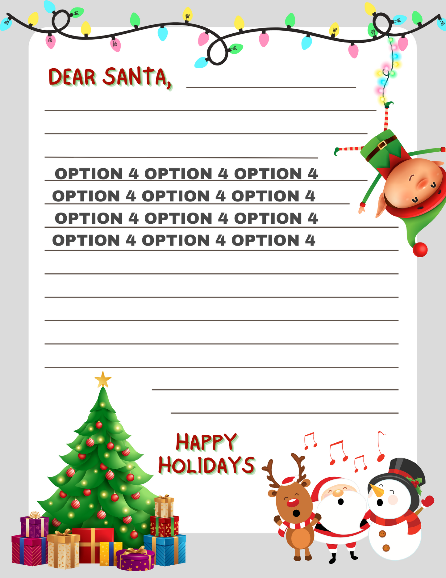 Letter To Santa Freebie Download