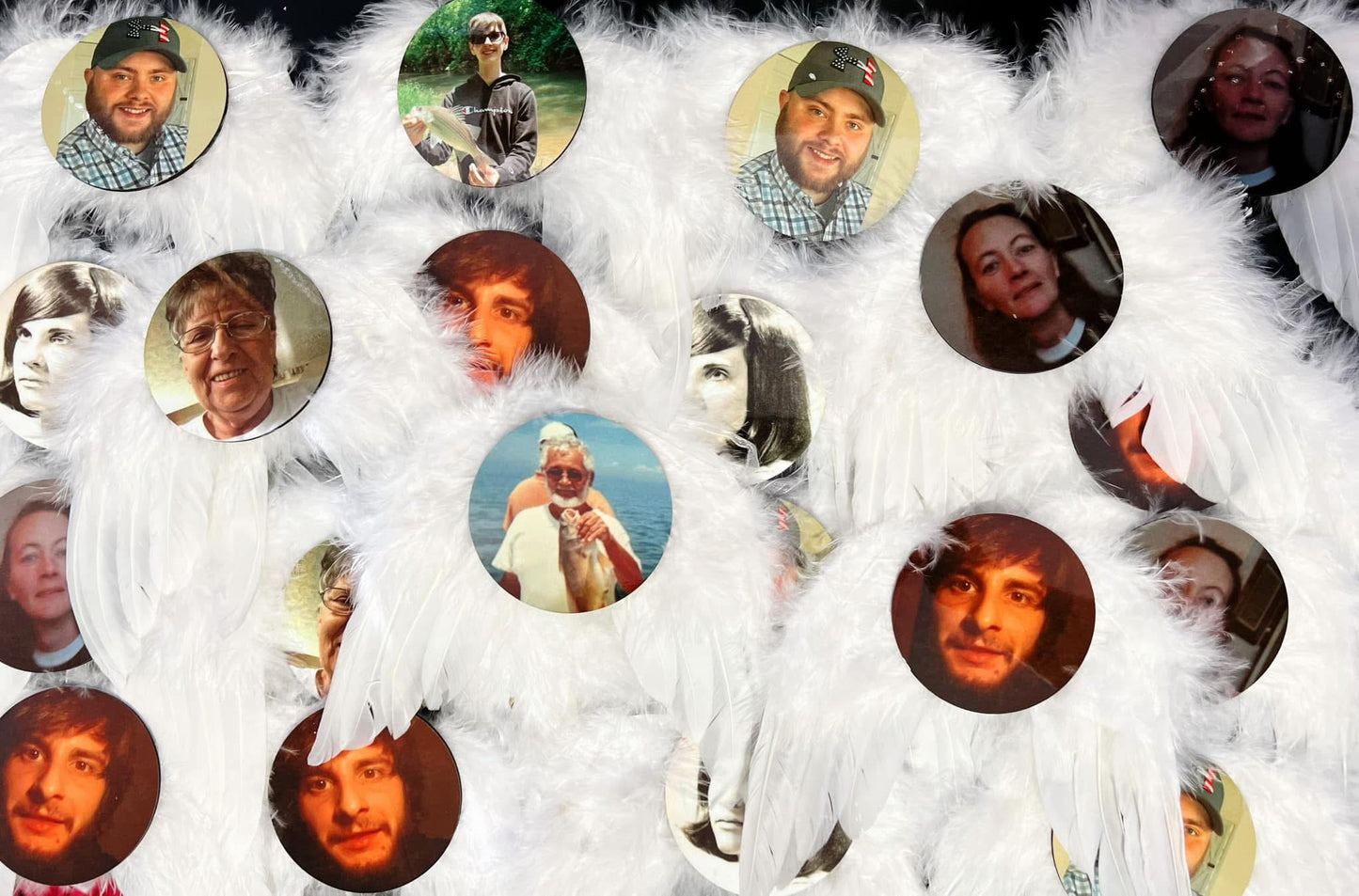 Custom Angel Wing Photo Ornament