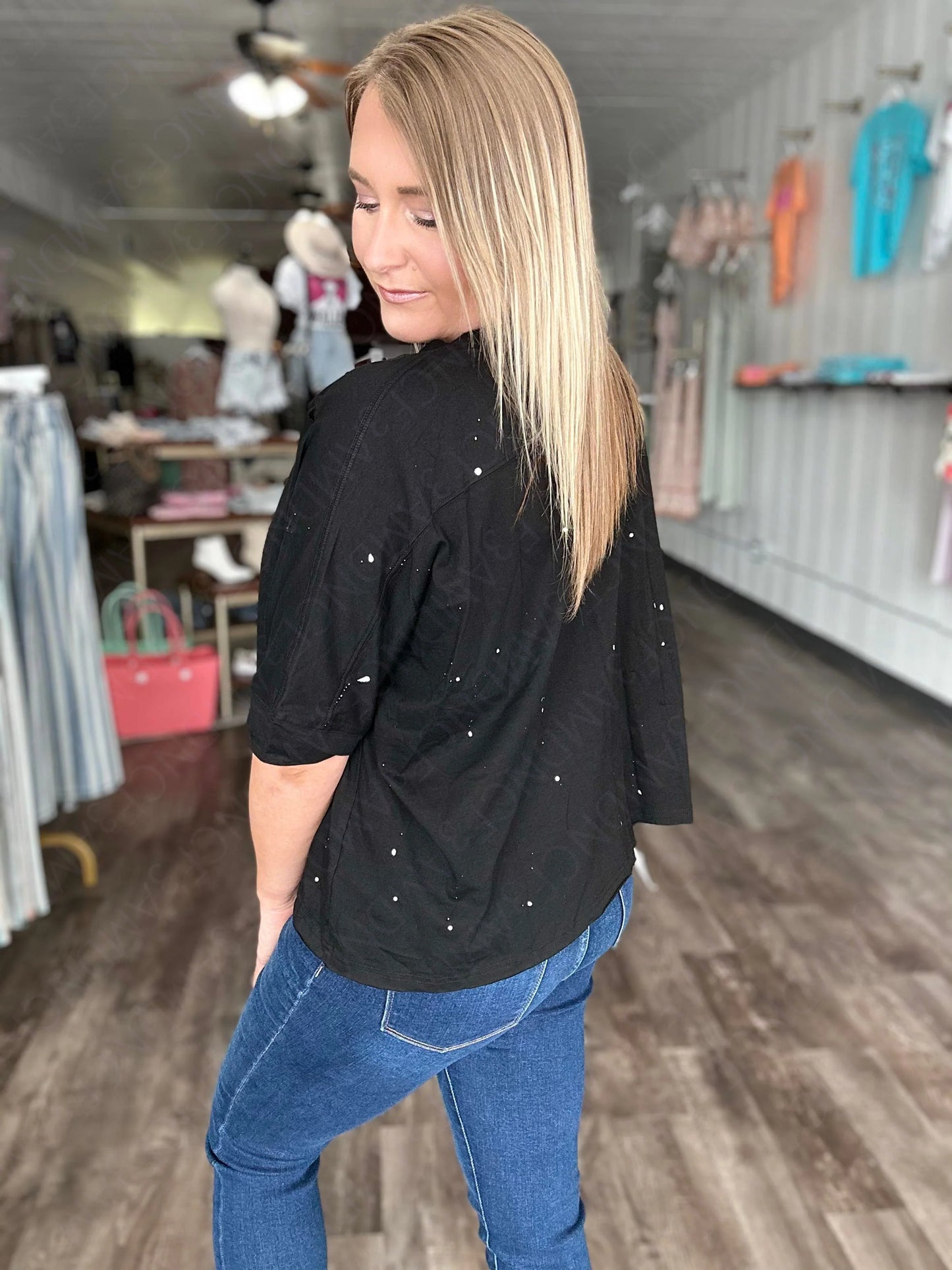 Addison Distressed Tee