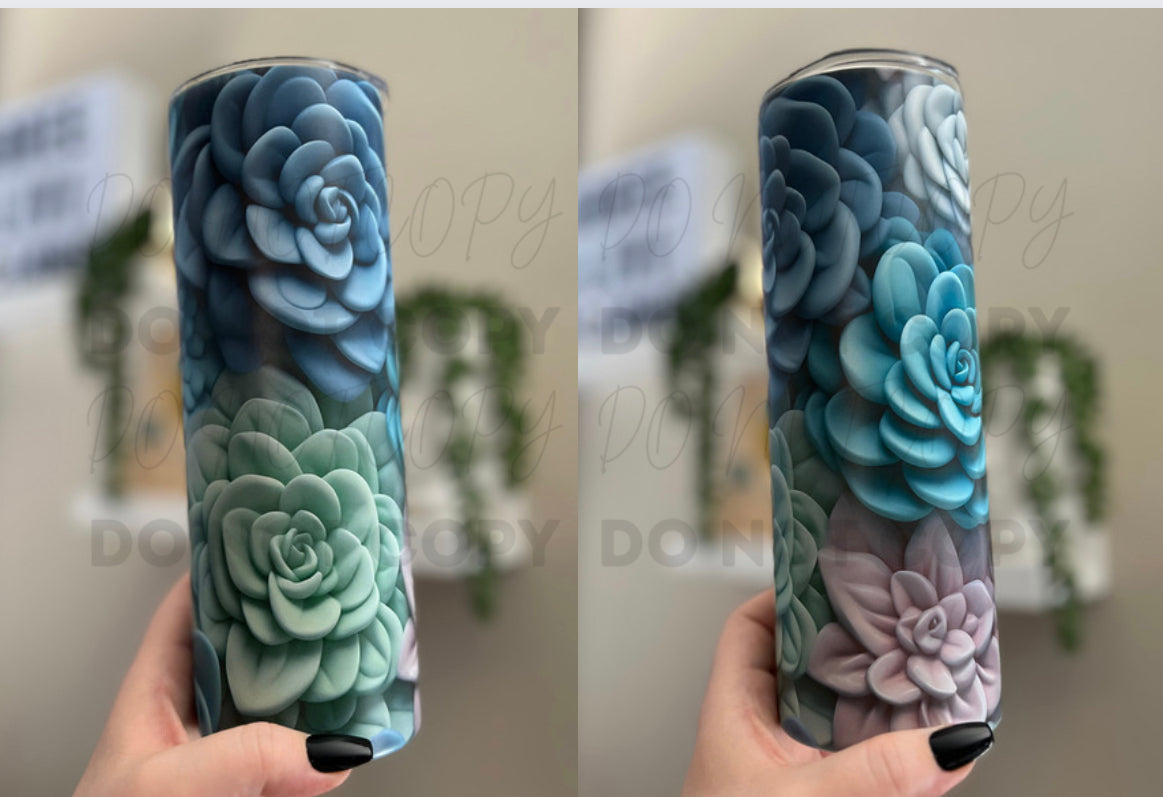 3D Succulent Tumbler