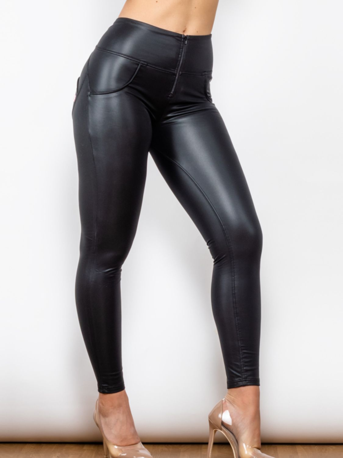 Matte Leather Long Pants
