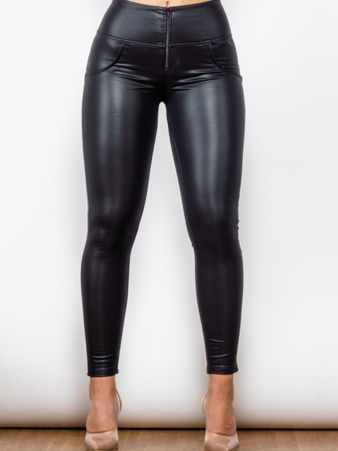 Matte Leather Long Pants