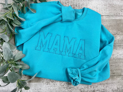 The Crew Calls Me (Block Letters) Embroidered Crewneck