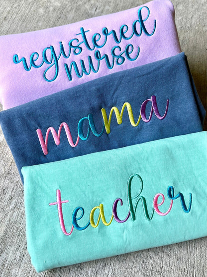 Unicorn Cursive Saying - Comfort Colors T Shirt