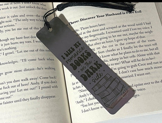 I Like My Romance Books On The Dark Side Bookmark