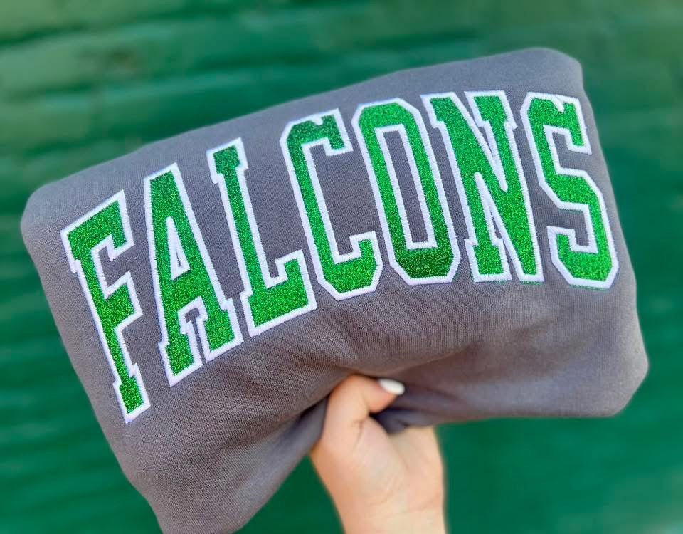 Glitter Arched Embroidery