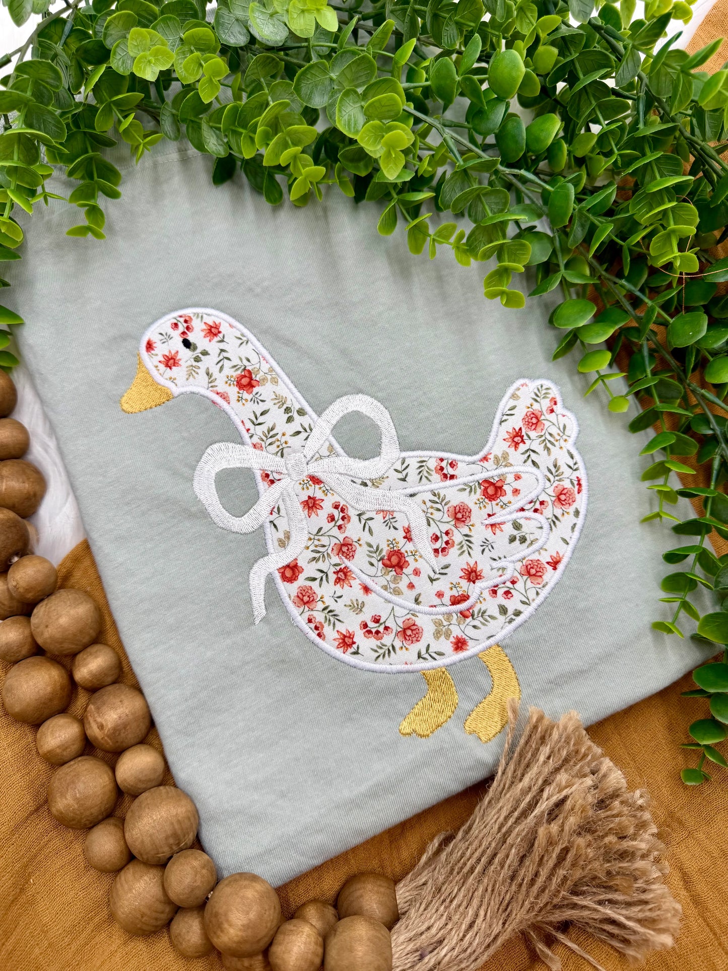 Vintage Goose Embroidery