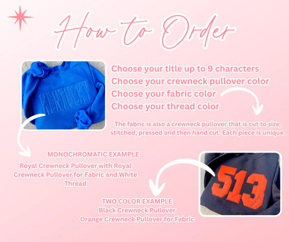 Raggy Embroidered Crewneck