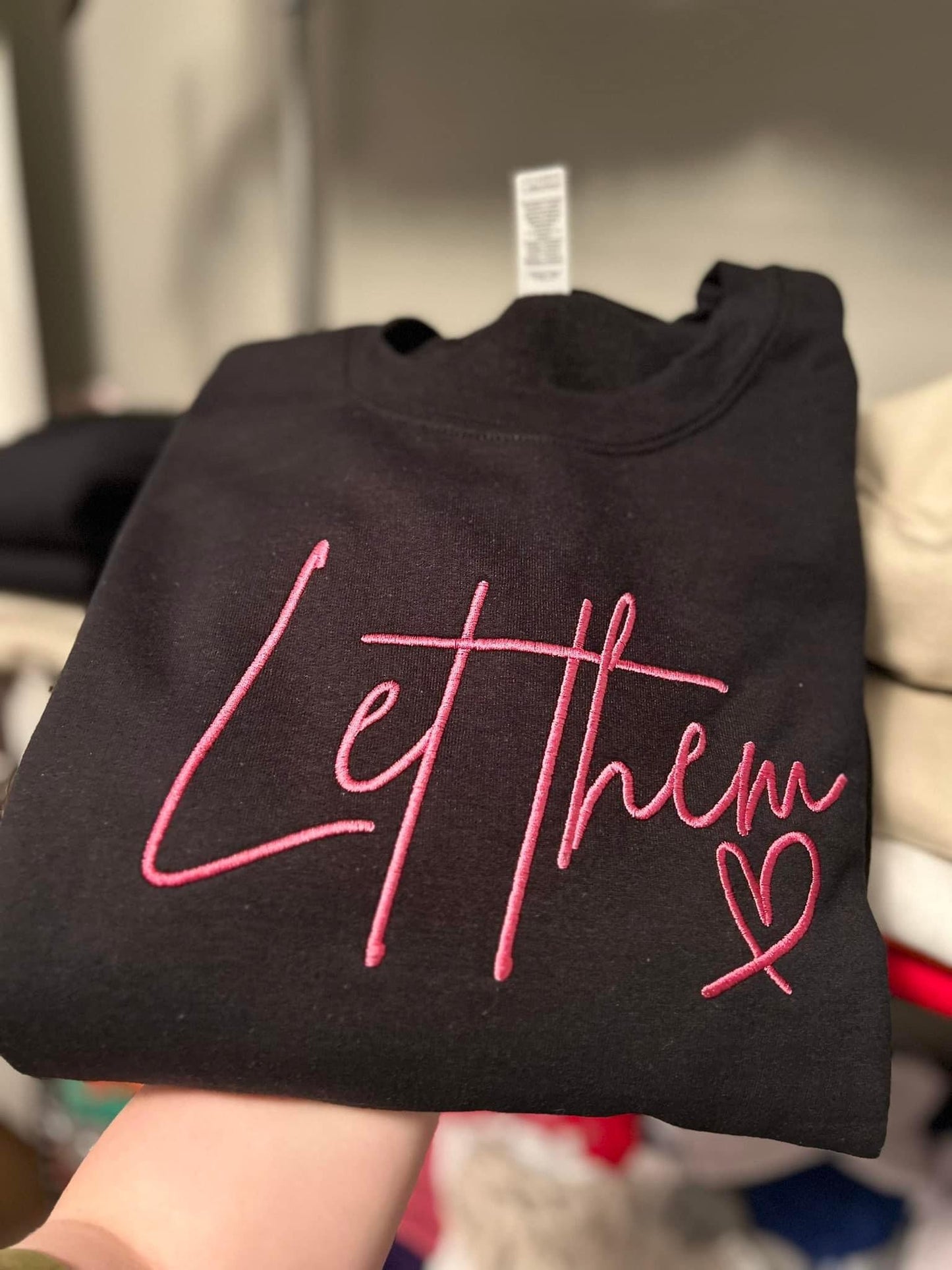 Let Them Embroidered Crewneck