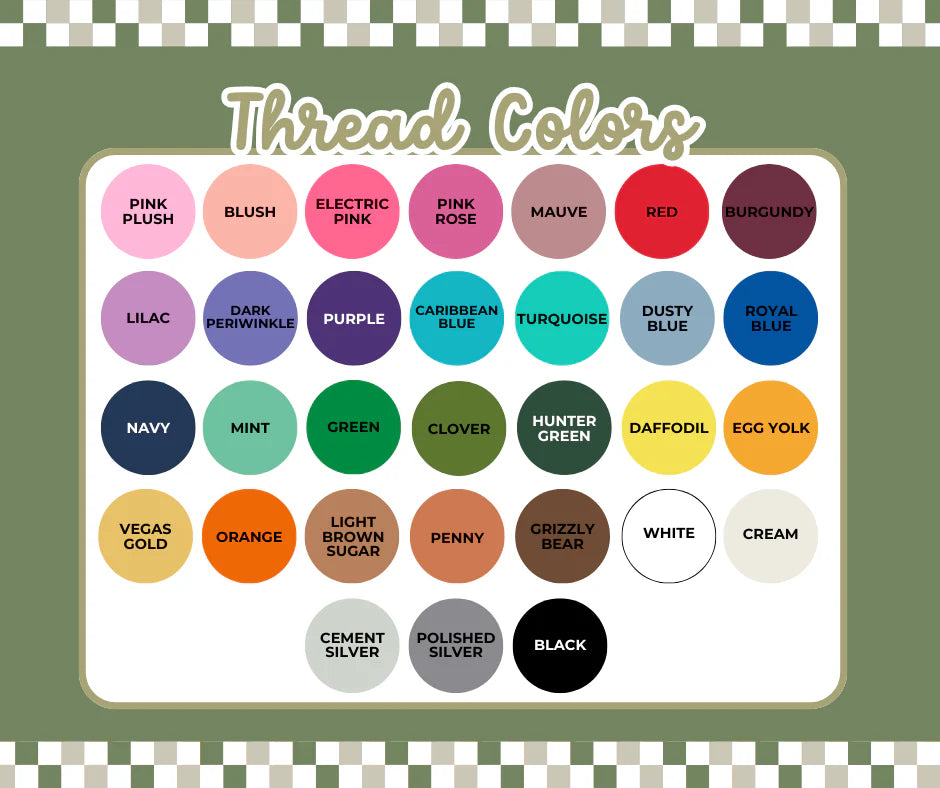 Glitter Arched Embroidery