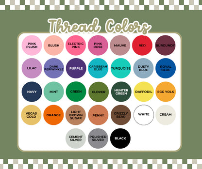 Glitter Arched Embroidery