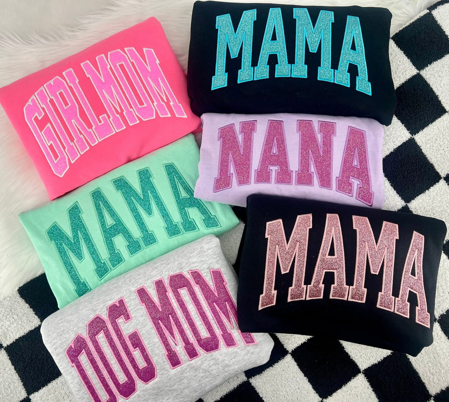 Glitter Arched Embroidery