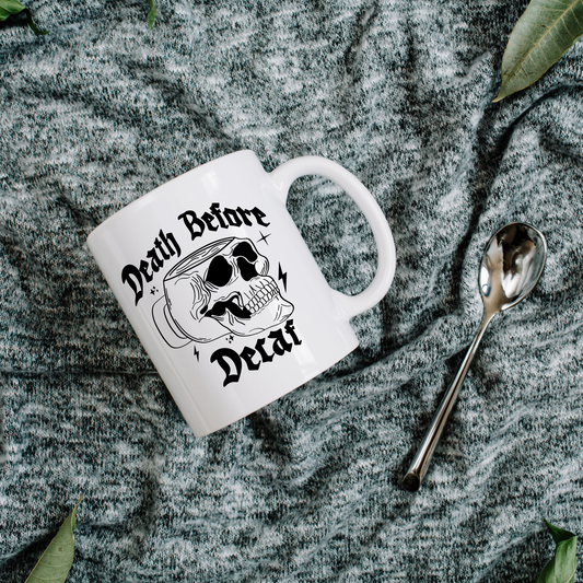 Death Before Decaf Mug