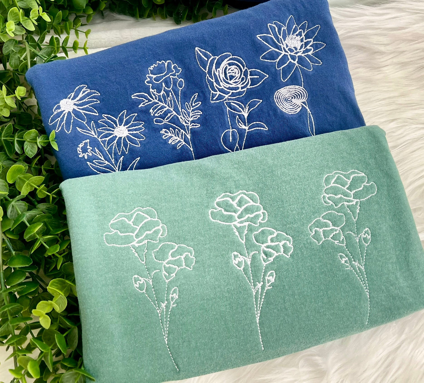 Birth Flowers Embroidery