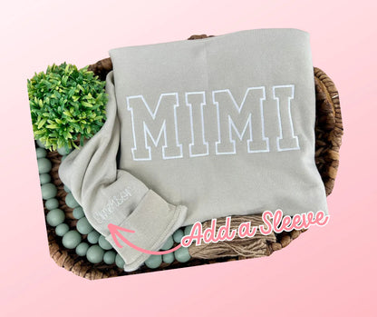 The Crew Calls Me (Block Letters) Embroidered Crewneck