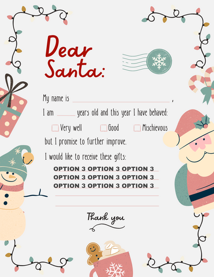 Letter To Santa Freebie Download