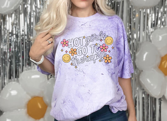 Hot Girls Go To Therapy Tee