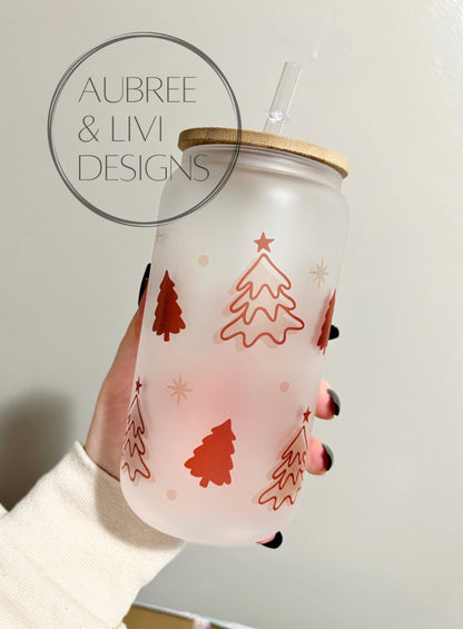 Classic Christmas Glass Cans
