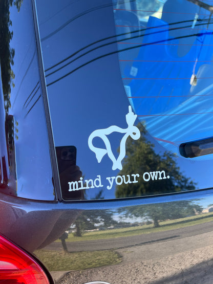 Mind Your Own Uterus Car Transfer