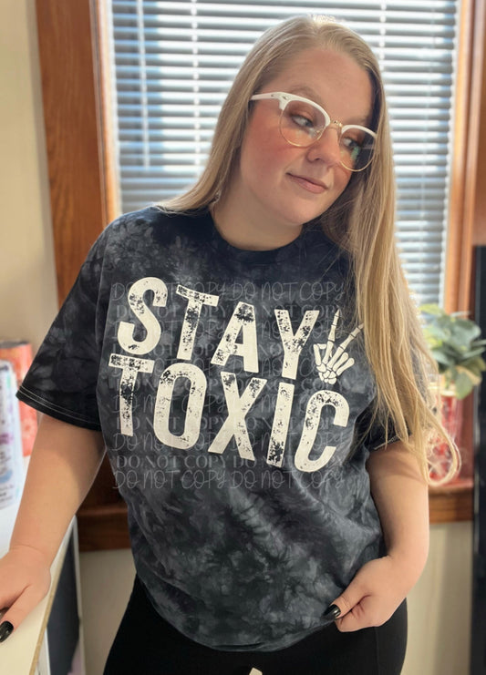 Stay Toxic Dyed Tee