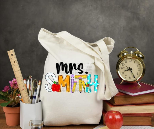 Teacher Alpha Tote